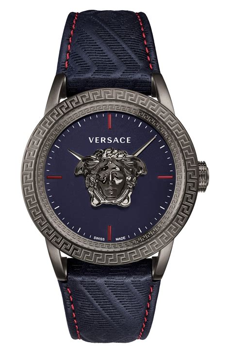 versace x gucci watch|versace leather strap watch.